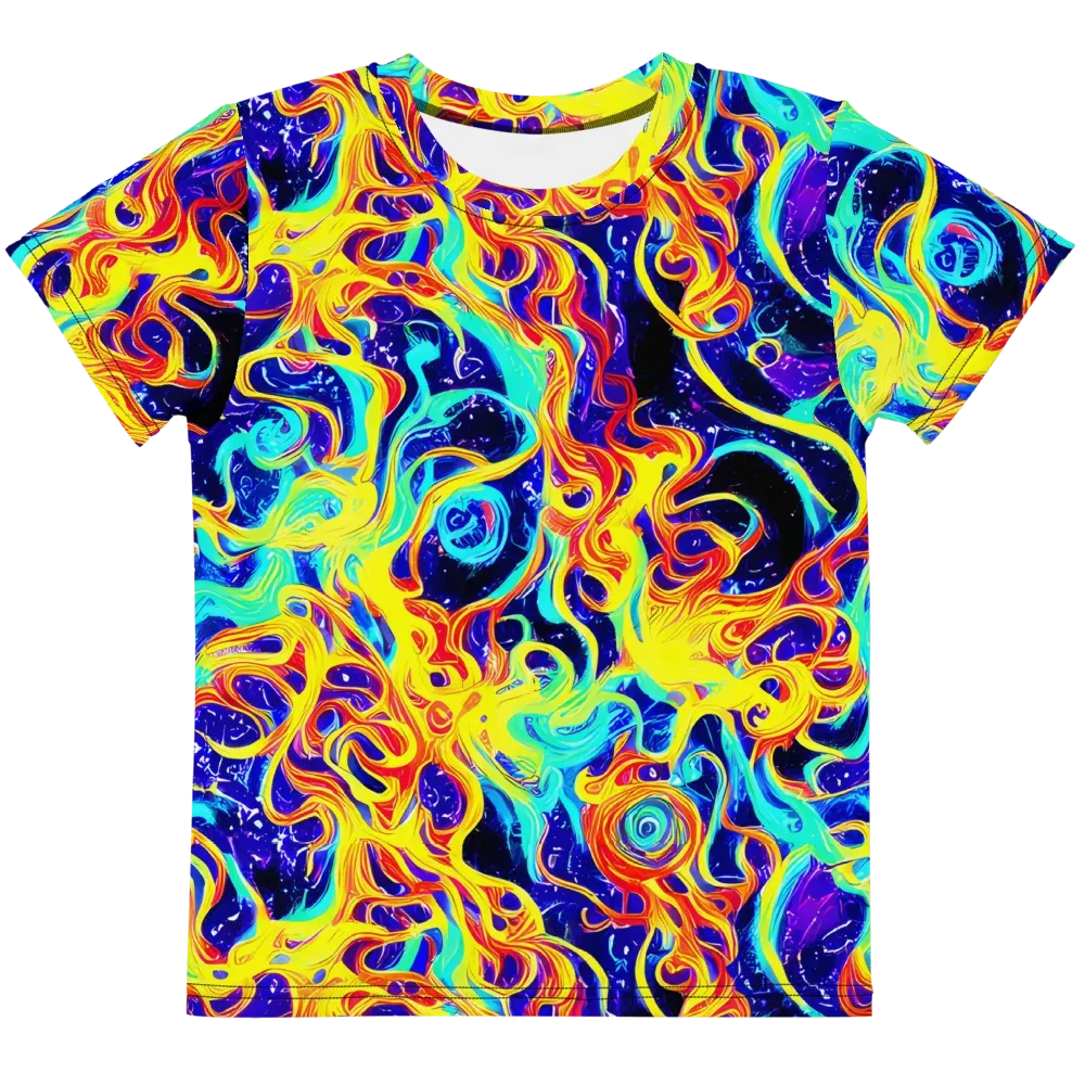 Supernova Spill on Kids Crew Neck T-Shirt — Front