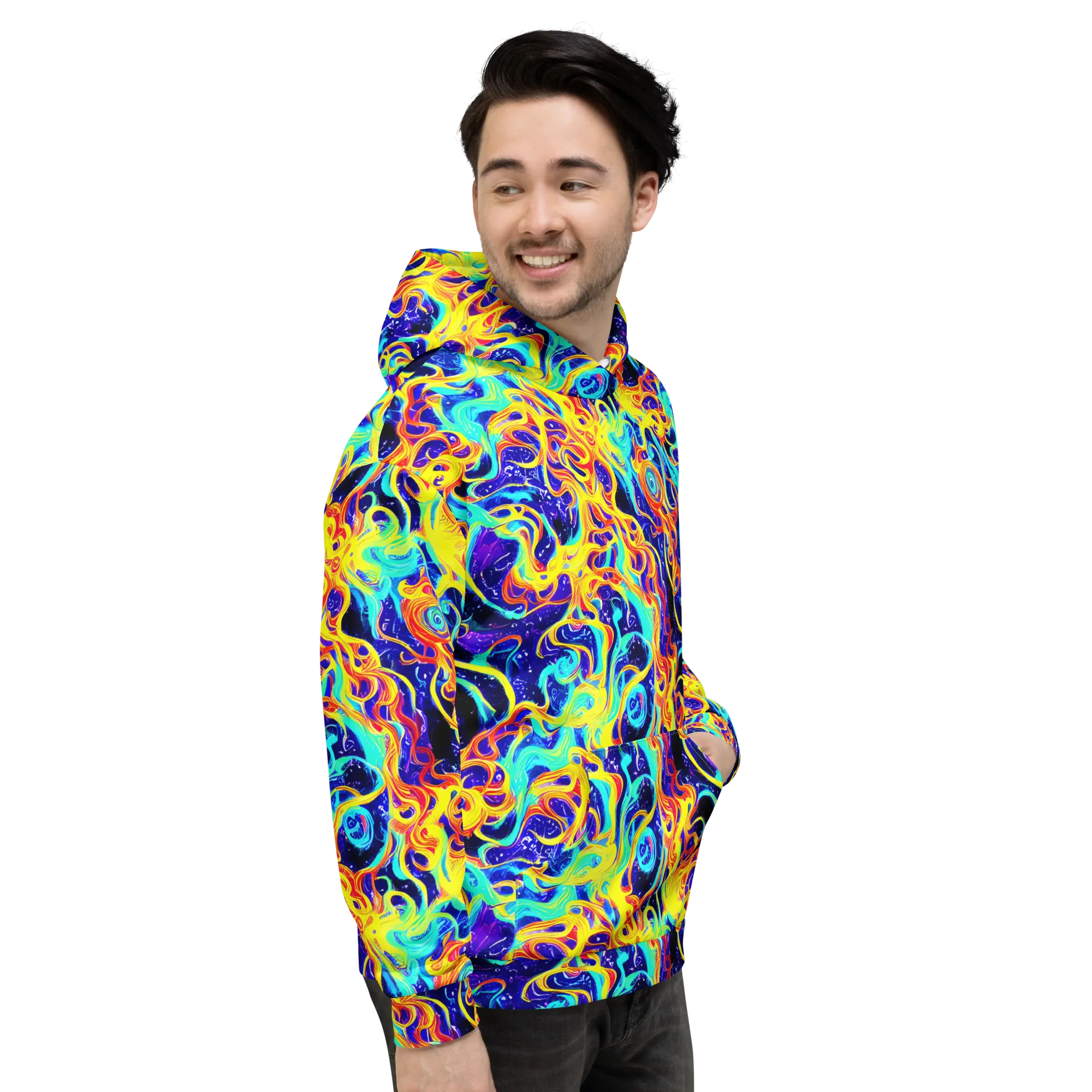 Supernova Spill on Hoodie — Right