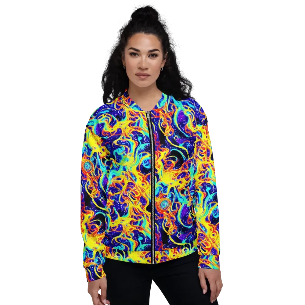Supernova Spill on Bomber Jacket — Front