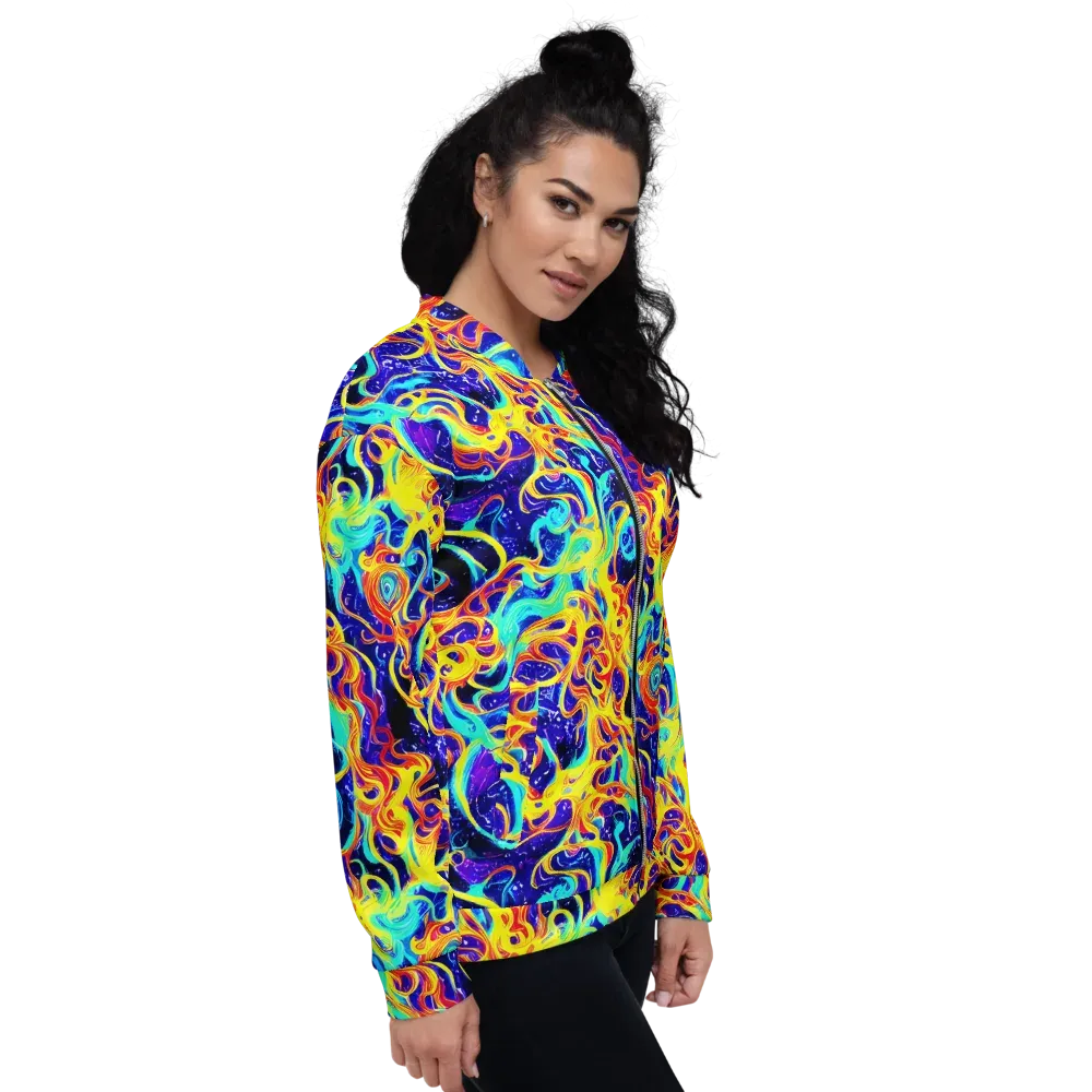 Supernova Spill on Bomber Jacket — Right