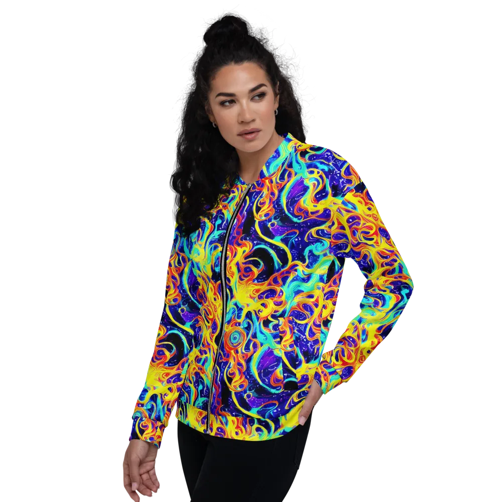 Supernova Spill on Bomber Jacket — Left