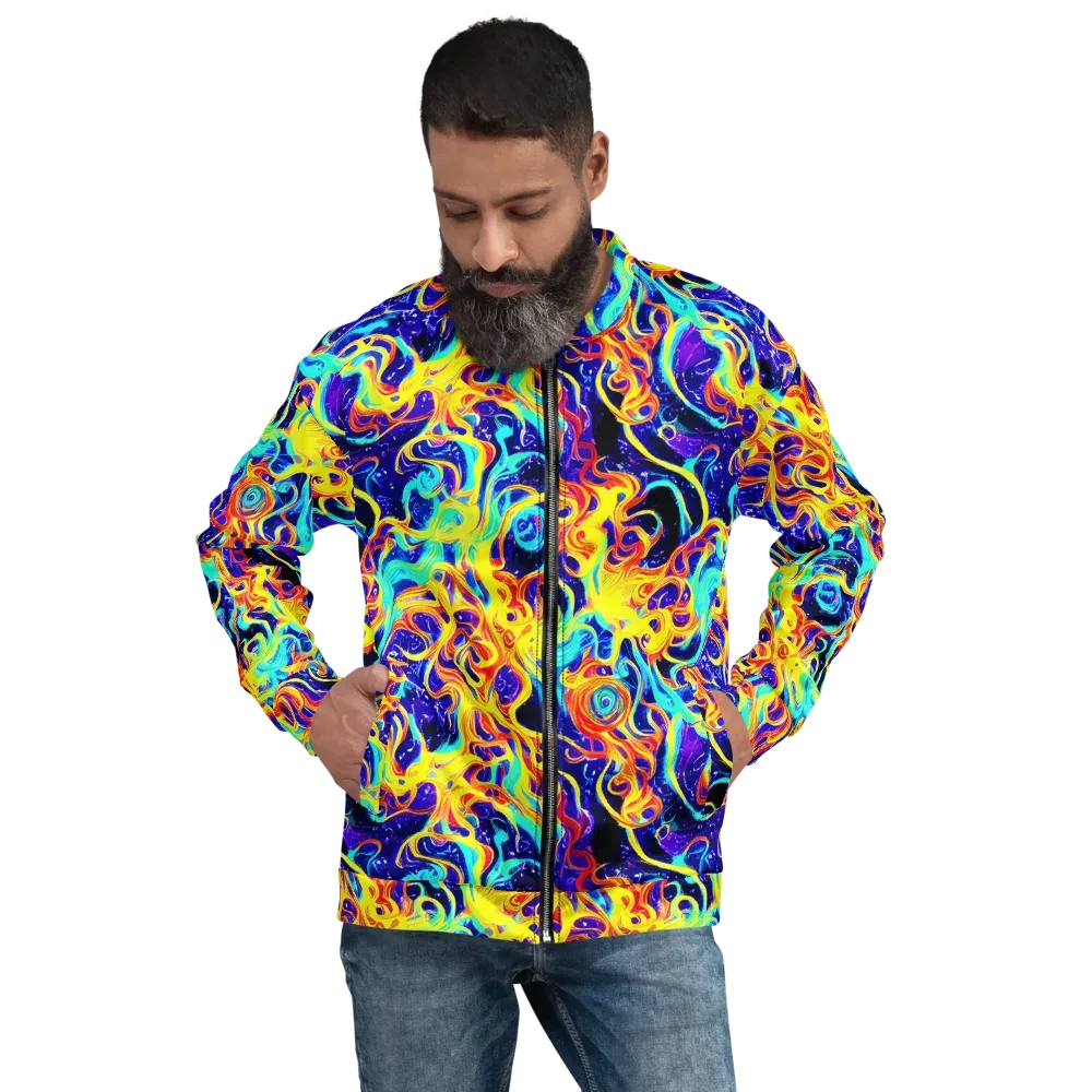 Supernova Spill on Bomber Jacket — Front