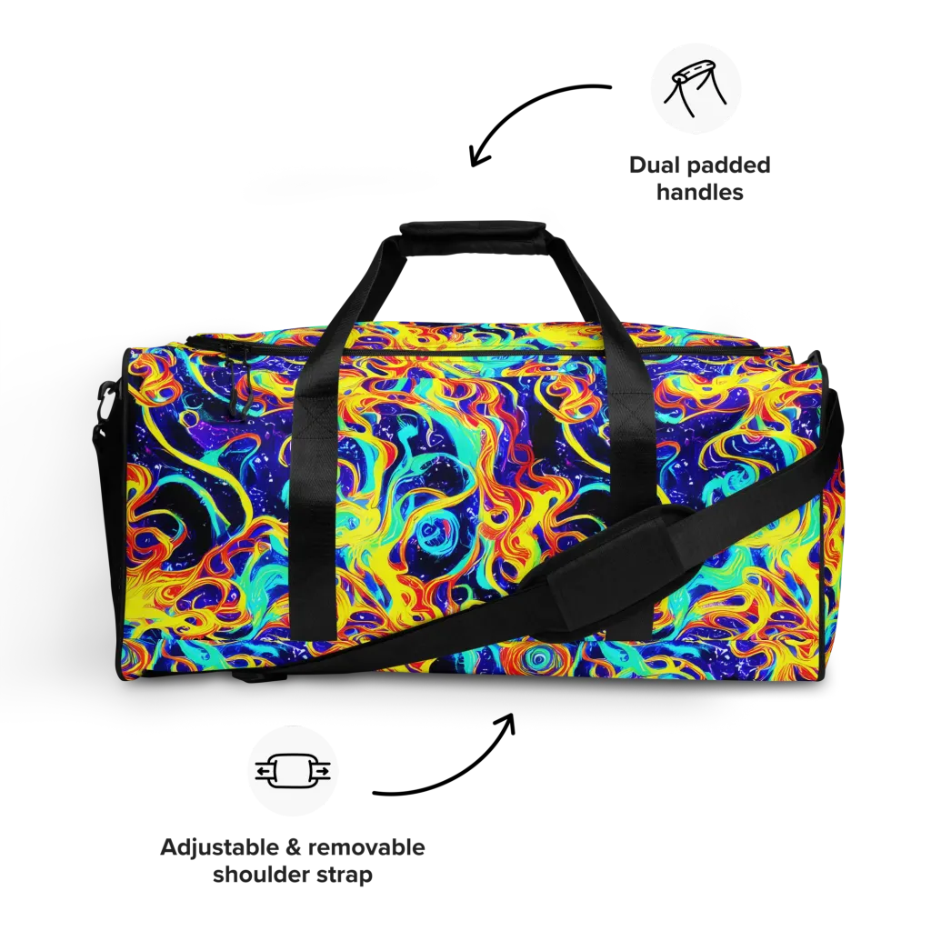 Supernova Spill on Duffle Bag — Front