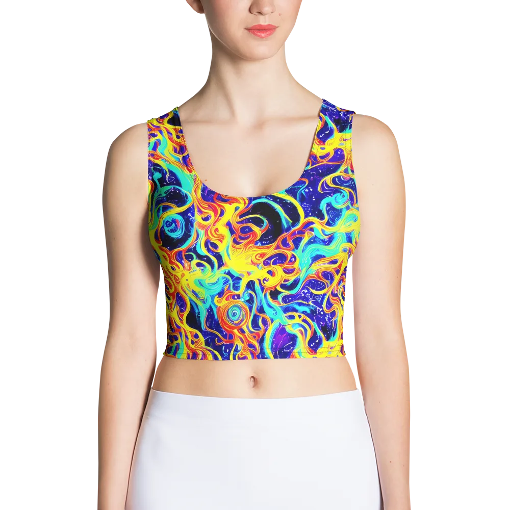 Supernova Spill on Crop Top — Front