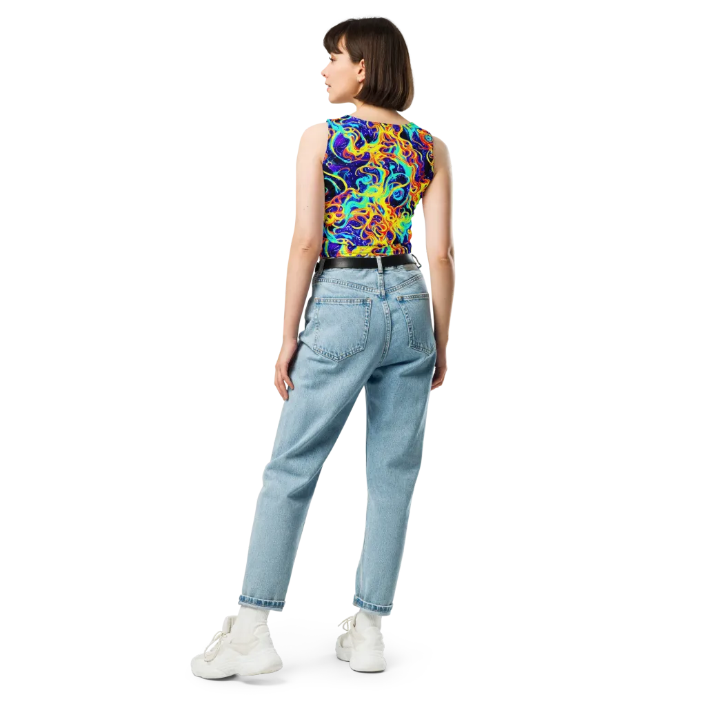 Supernova Spill on Crop Top — Back