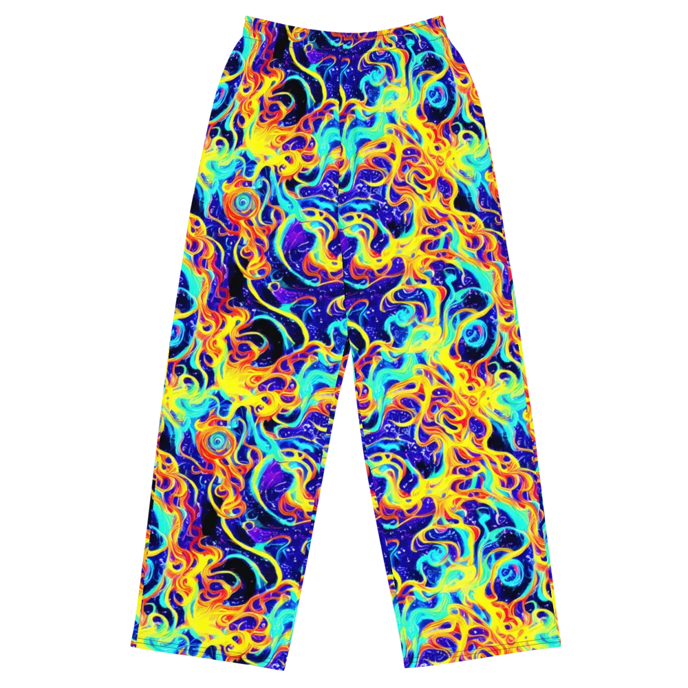 Supernova Spill on Wide-Leg Pants — Front