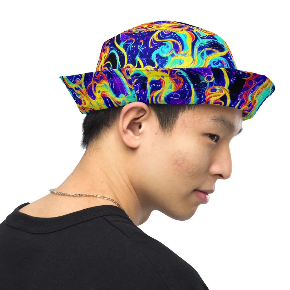 Supernova Spill on Reversible Bucket Hat — Right Outside