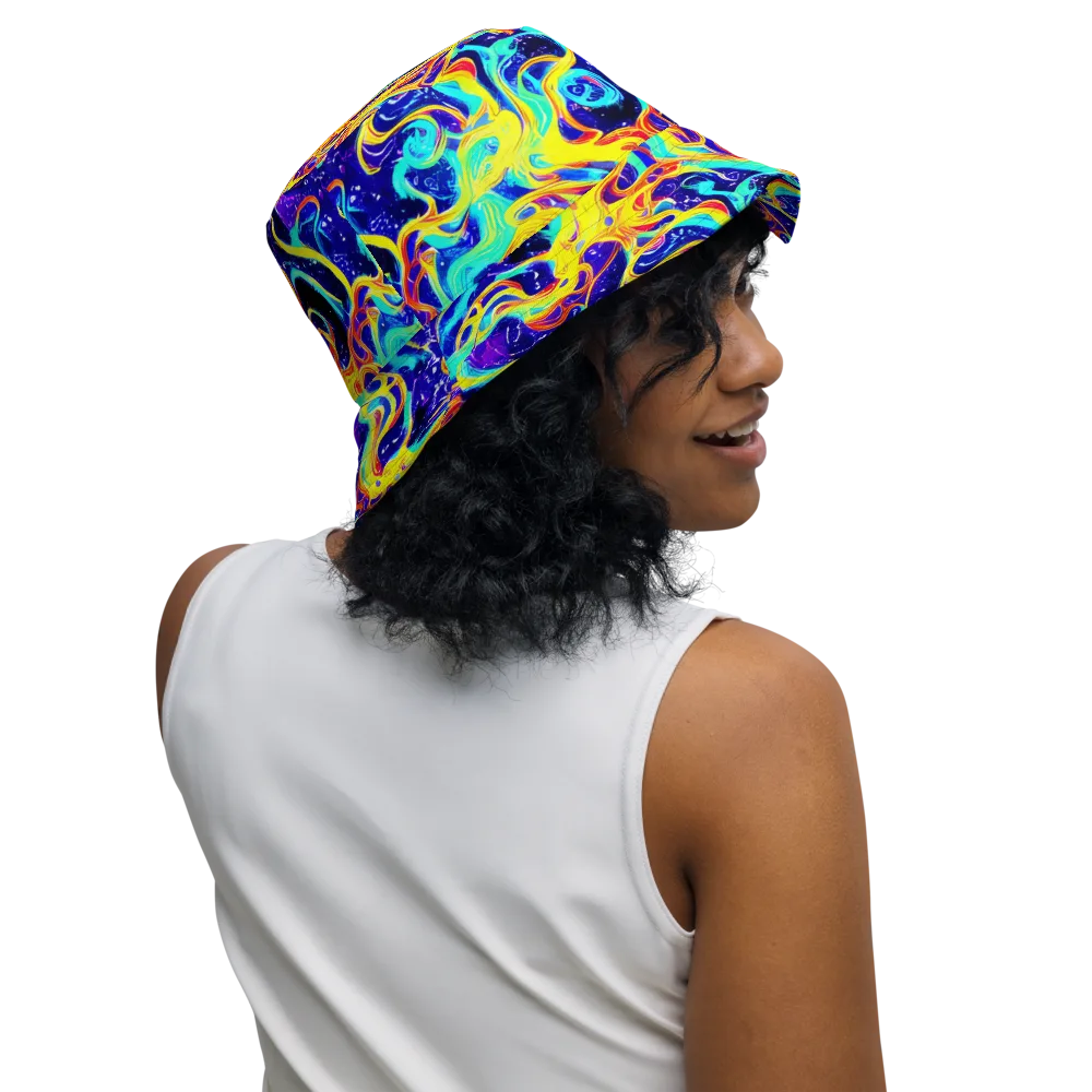 Supernova Spill on Reversible Bucket Hat — Right Outside