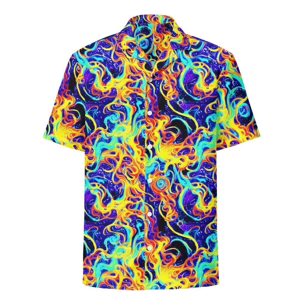 Supernova Spill on Button Shirt — Front