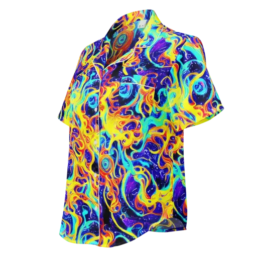 Supernova Spill on a Women's Short Sleeve Pajama Top