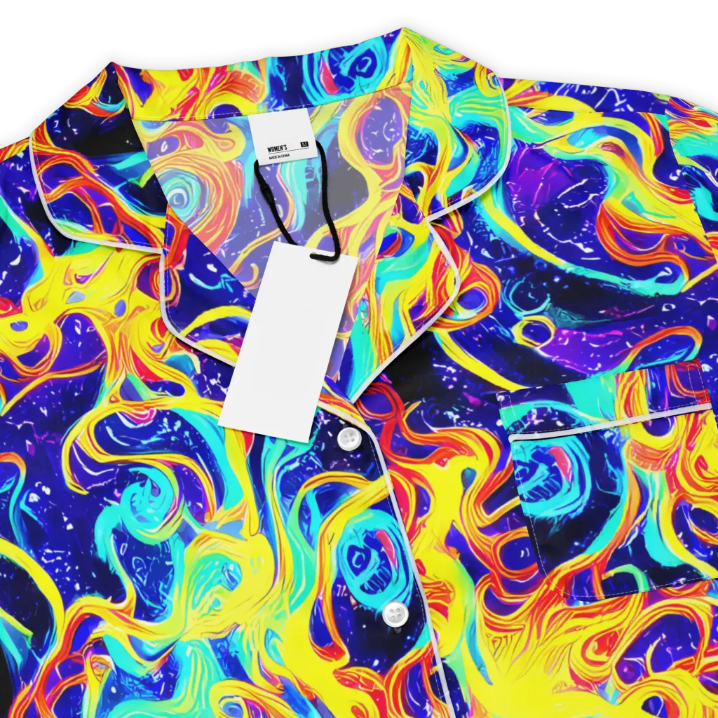 Supernova Spill on Women's Short Sleeve Pajama Top — Product details