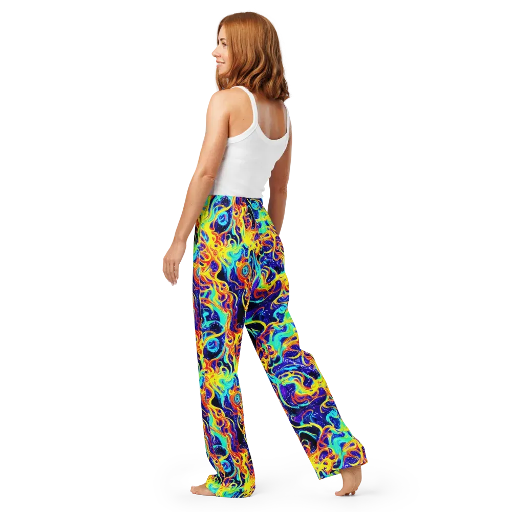 Supernova Spill on Women's Pajama Pants — Back