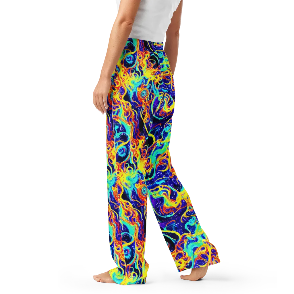 Supernova Spill on Women's Pajama Pants — Left