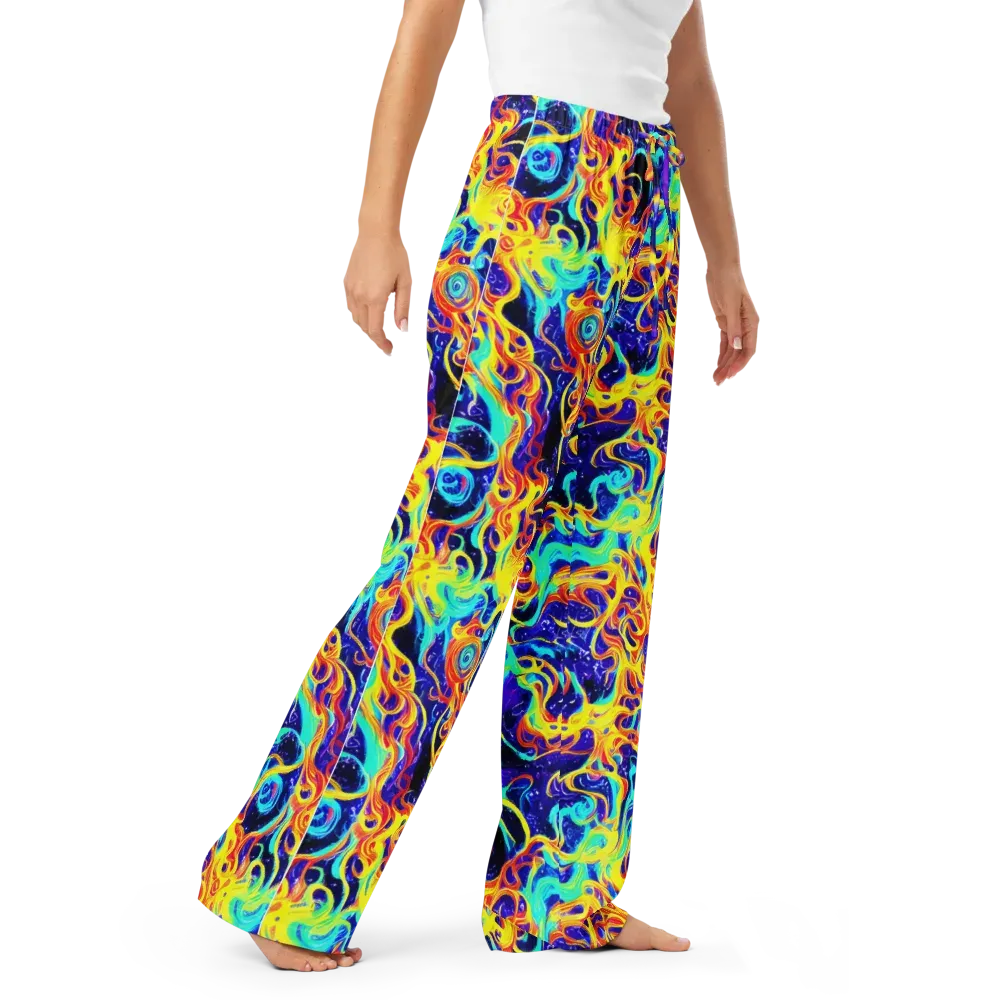 Supernova Spill on Women's Pajama Pants — Right Front