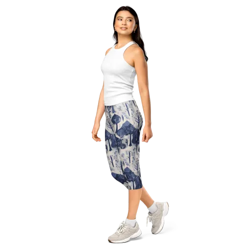 Indigo Canopy on a Capri Leggings