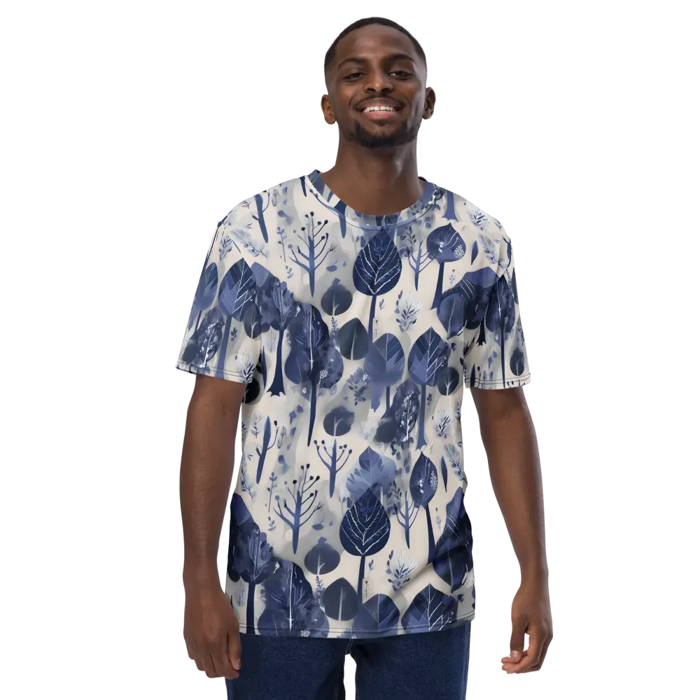 Indigo Canopy on Men's Crew Neck T-Shirt — Front