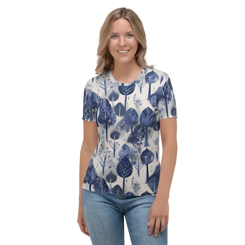 Indigo Canopy on Women's Crew Neck T-Shirt — Front