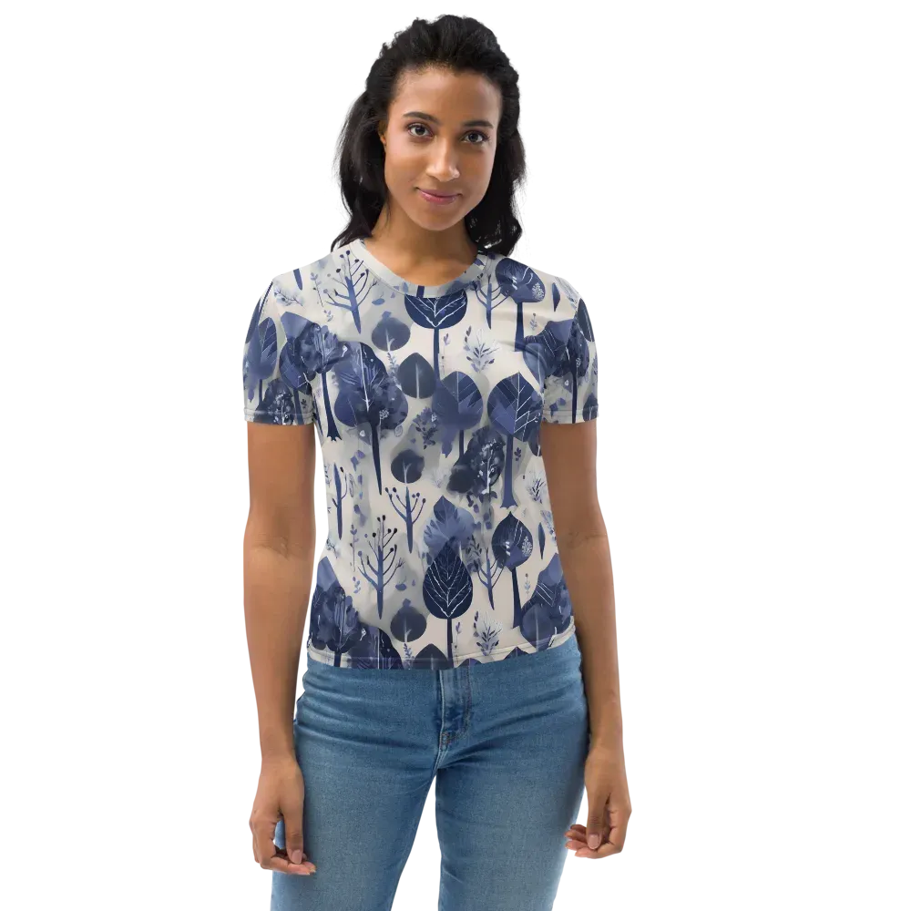 Indigo Canopy on Women's Crew Neck T-Shirt — Front