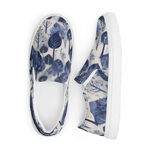 Indigo Canopy on a Men's Slip-On Canvas Shoes