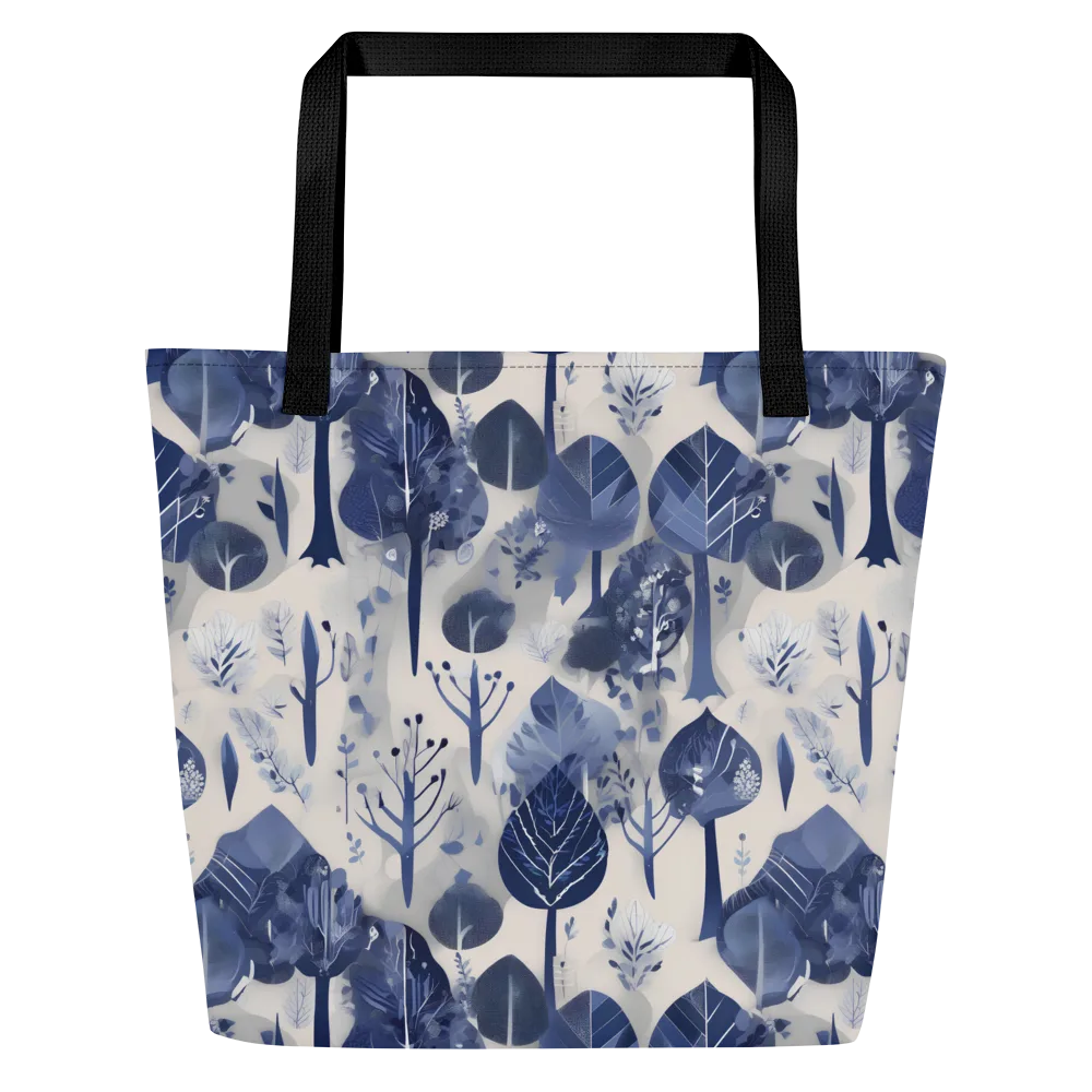 Indigo Canopy on Large Tote Bag W/ Pocket — Front
