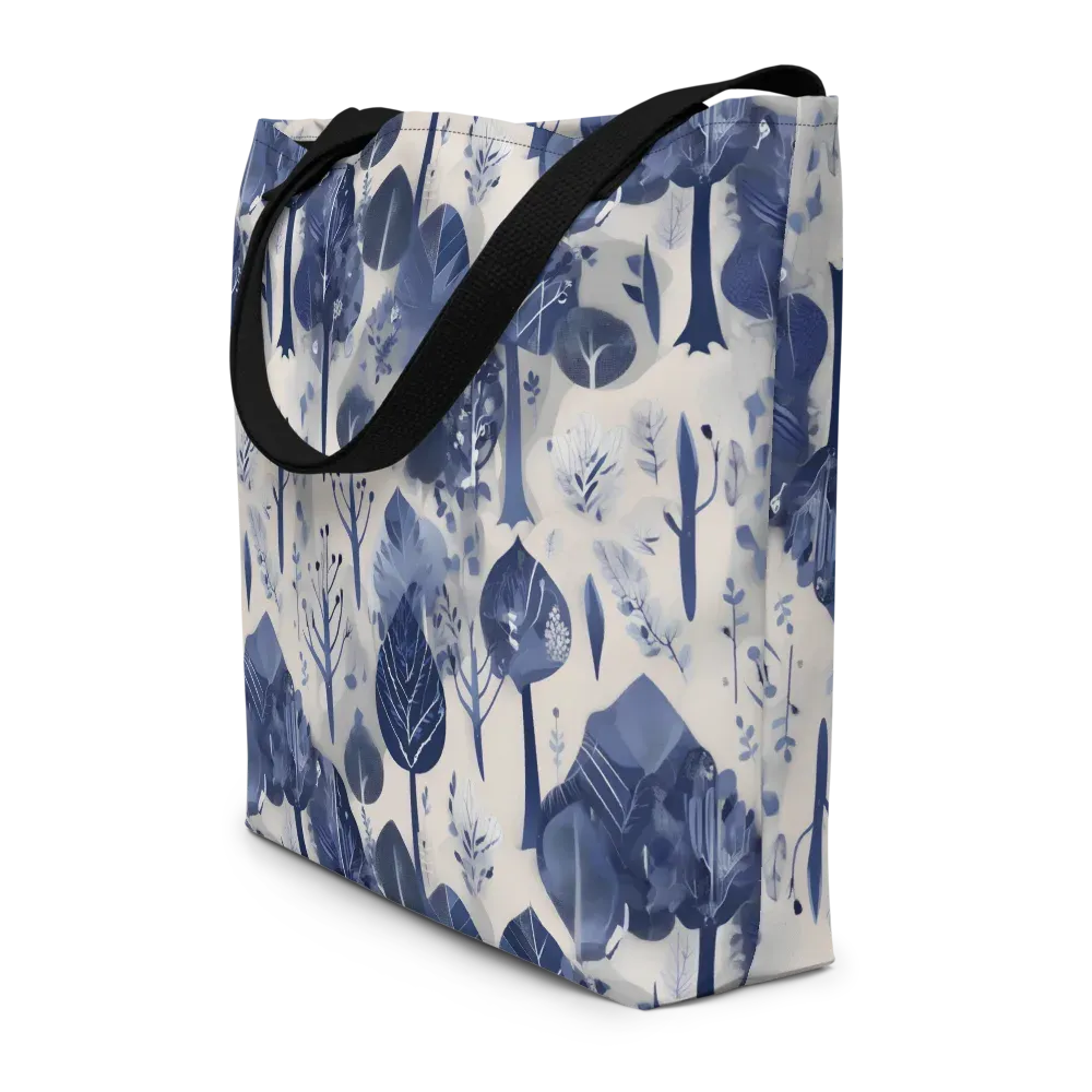 Indigo Canopy on Large Tote Bag W/ Pocket — Front