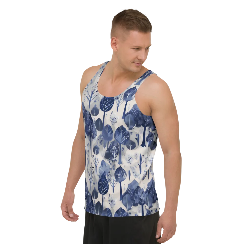 Indigo Canopy on Men's Tank Top — Left Front
