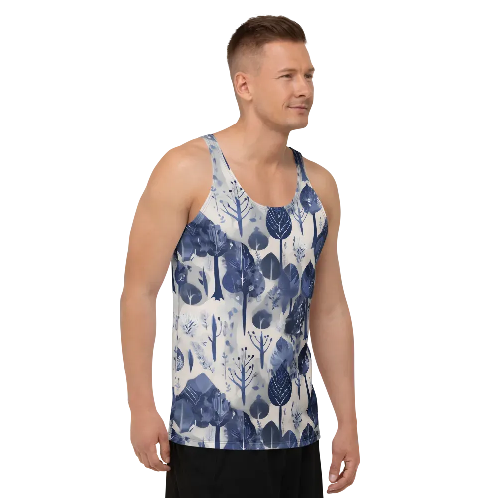 Indigo Canopy on Men's Tank Top — Right Front