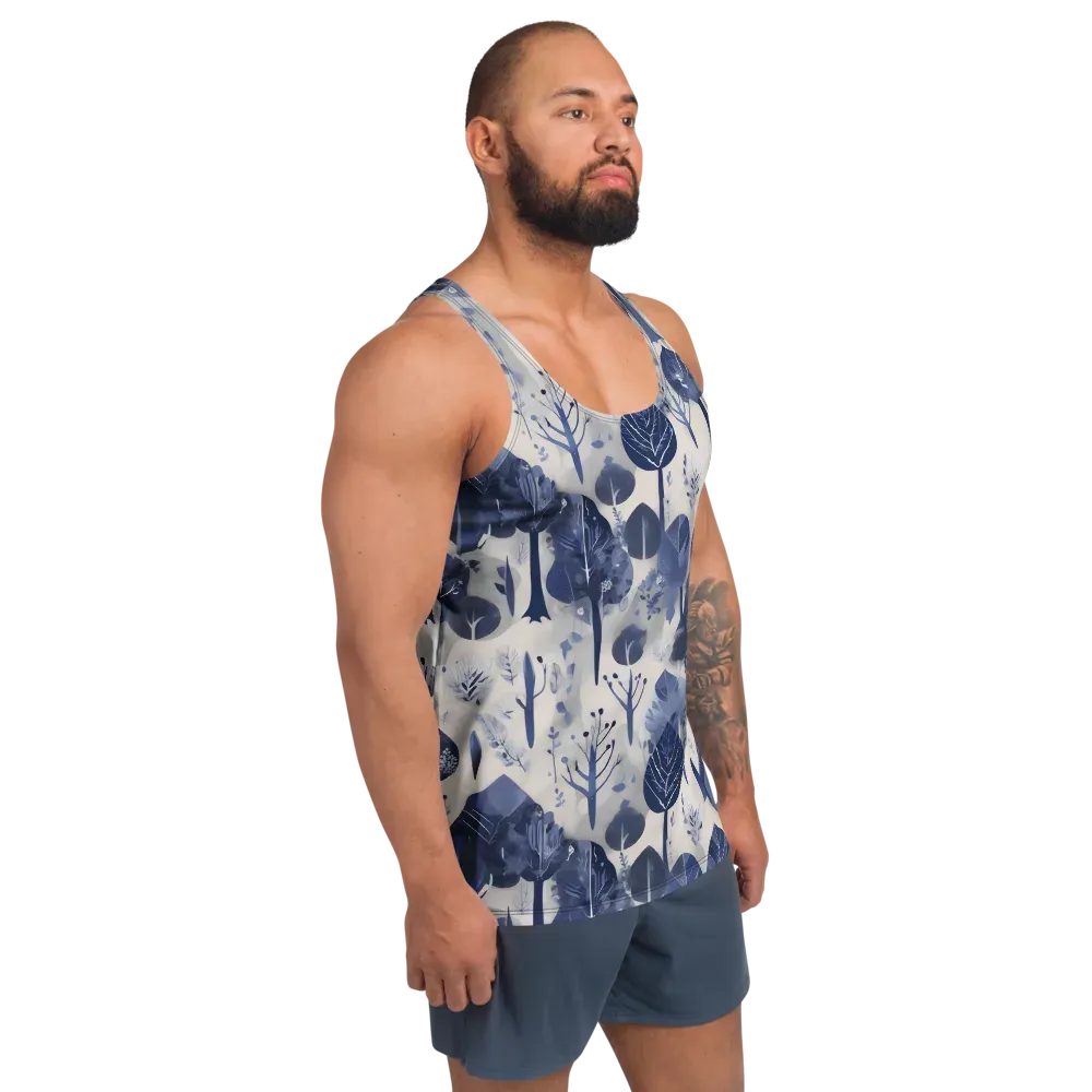 Indigo Canopy on Men's Tank Top — Right Front