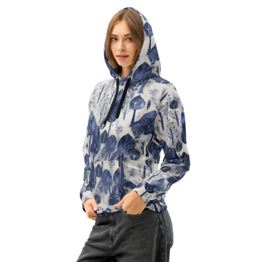 Indigo Canopy on a Cotton Hoodie