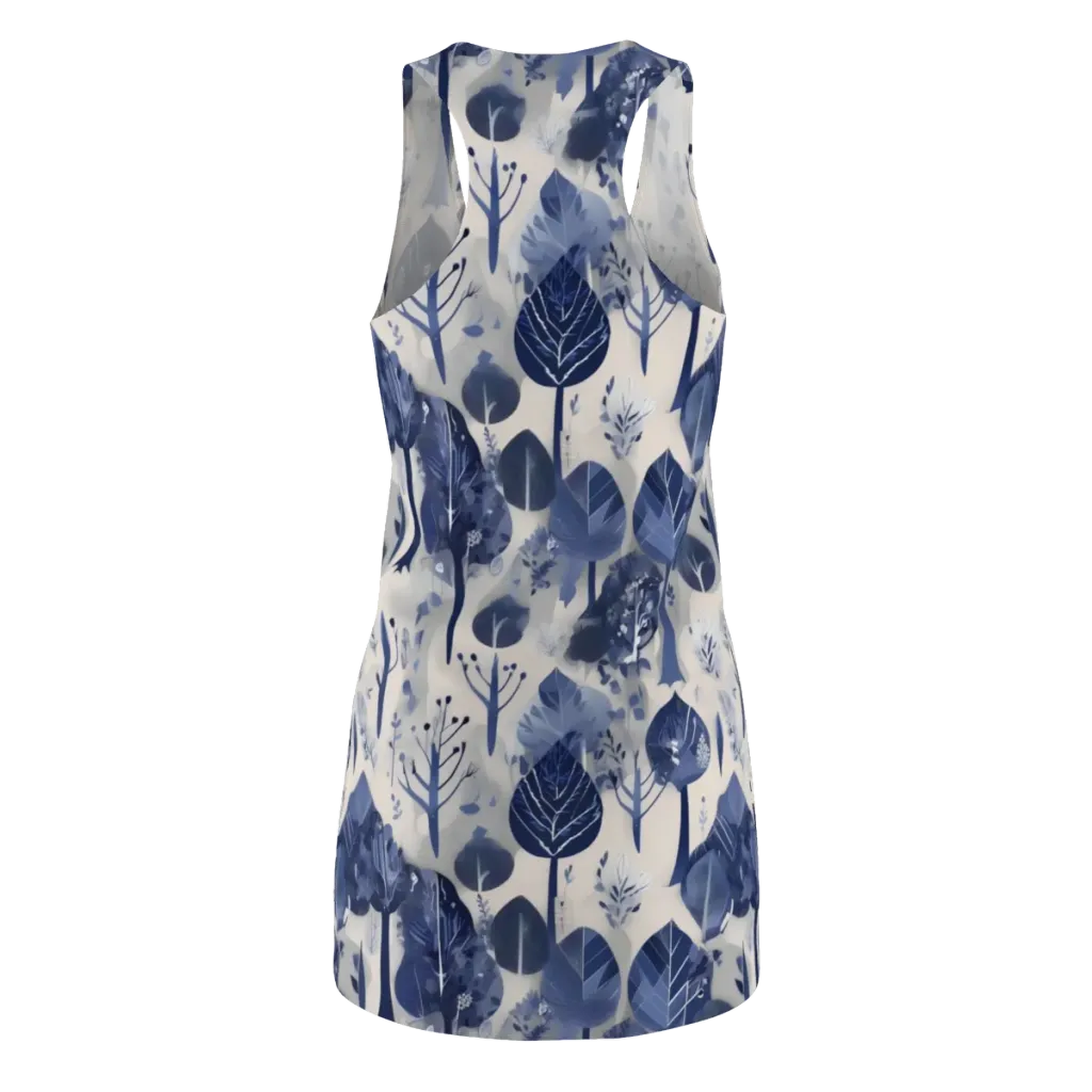 Indigo Canopy on Racerback Dress — Back