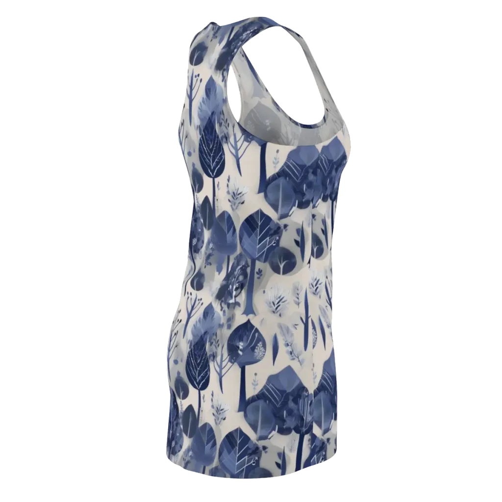 Indigo Canopy on Racerback Dress — Back Side