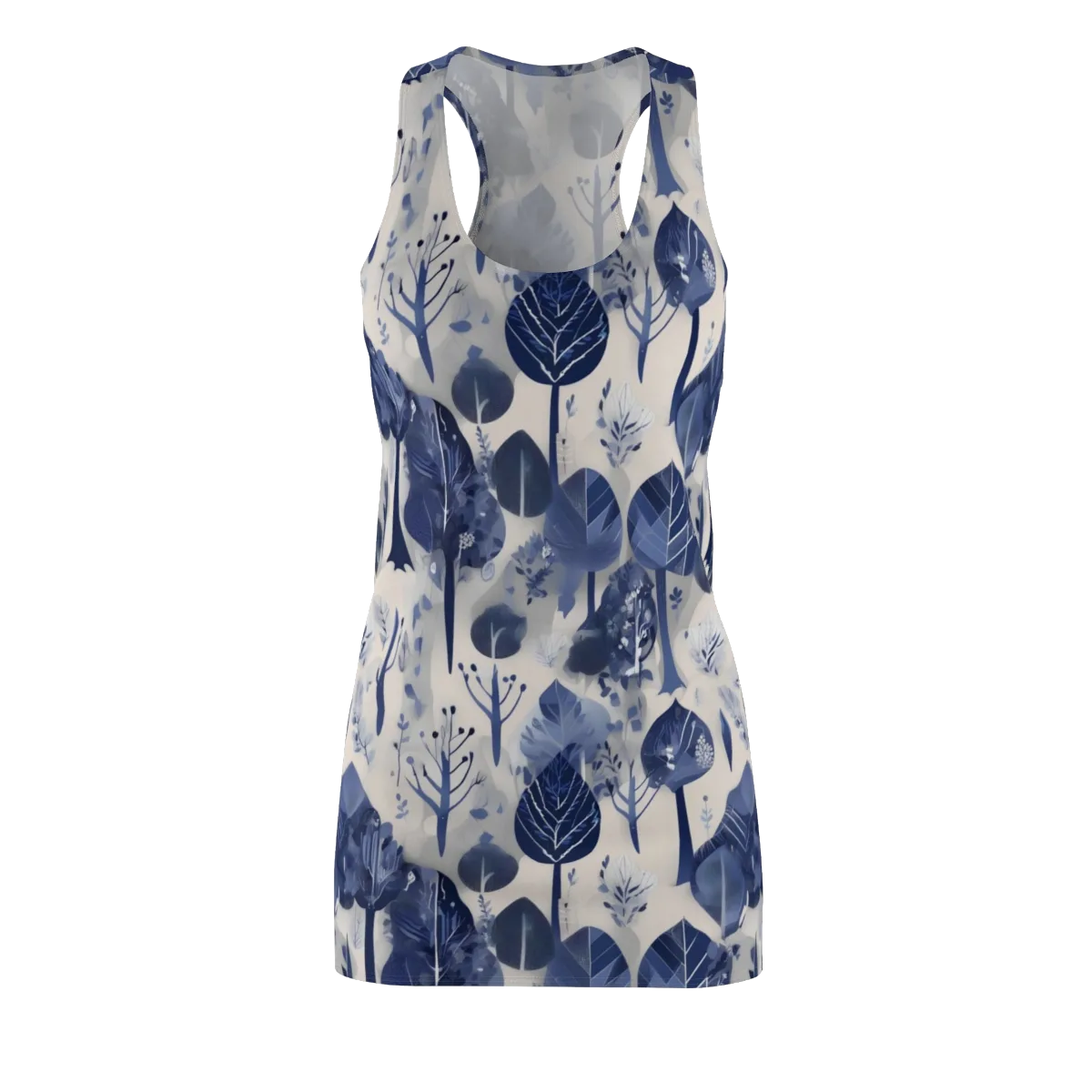 Indigo Canopy on Racerback Dress — Front