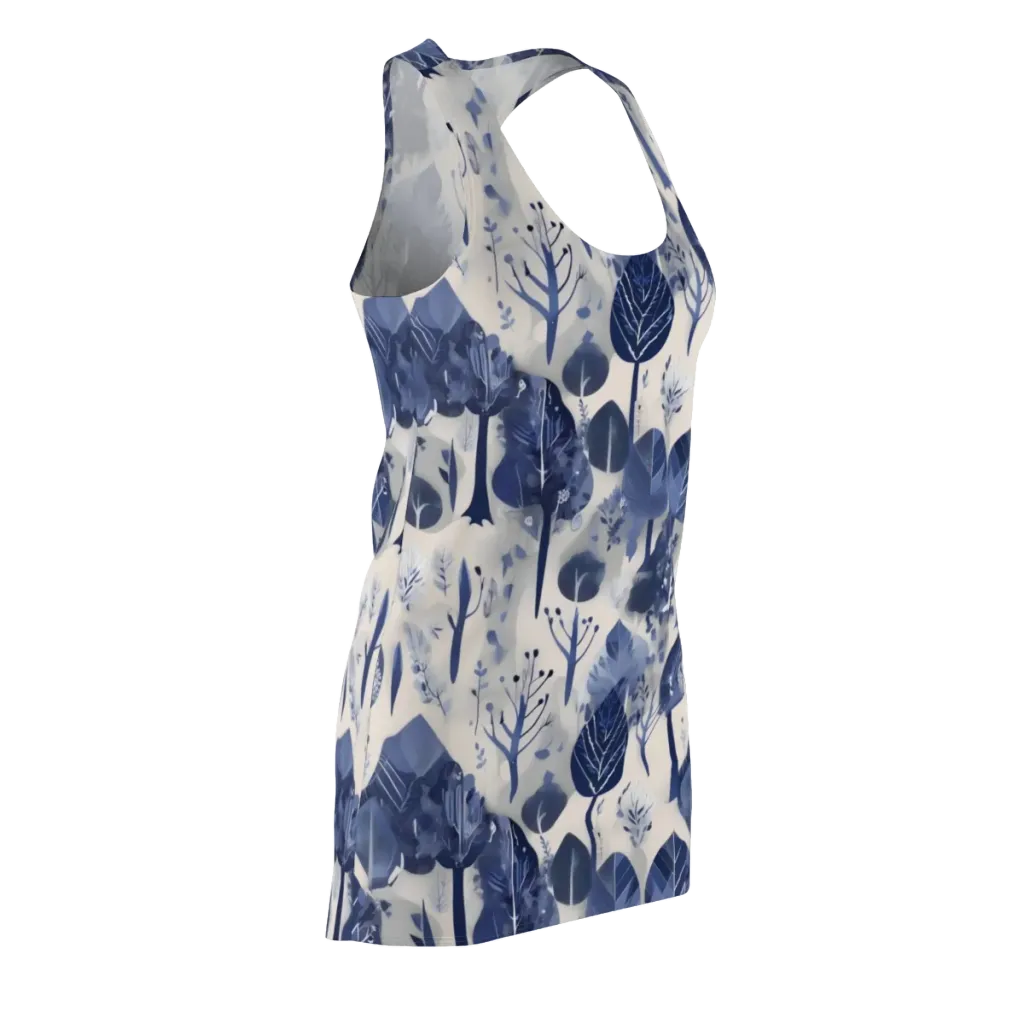 Indigo Canopy on Racerback Dress — Front Side