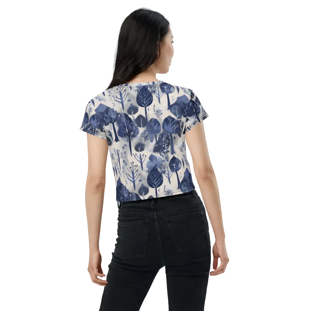 Indigo Canopy on Crop Tee — Back