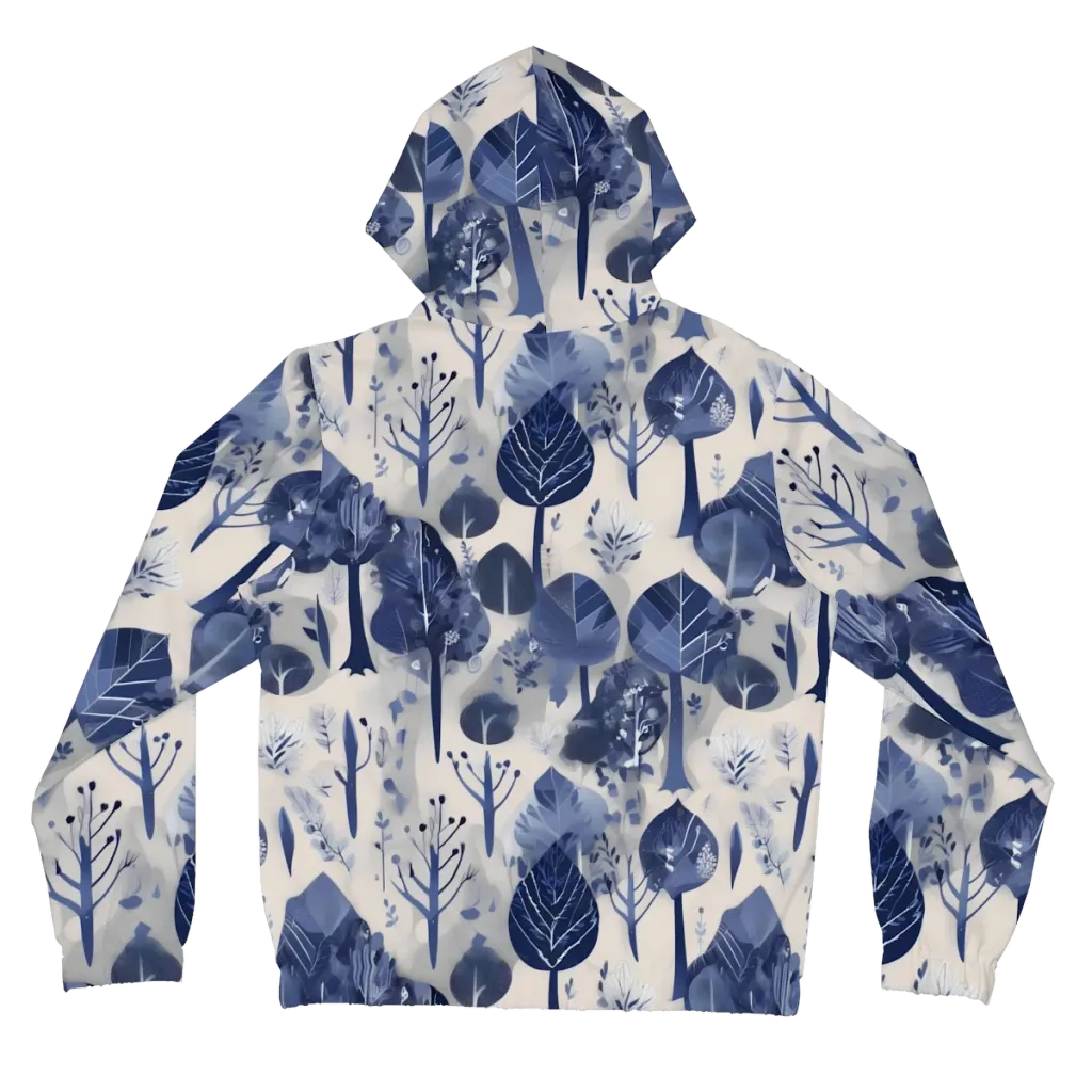 Indigo Canopy on Women's Full-Zip Hoodie — Back
