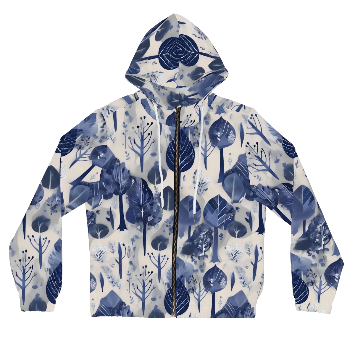 Indigo Canopy on Women's Full-Zip Hoodie — Front