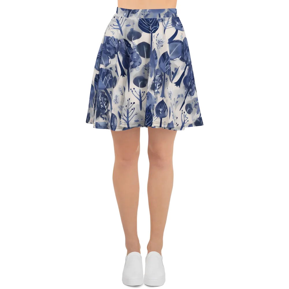Indigo Canopy on Skater Skirt — Front