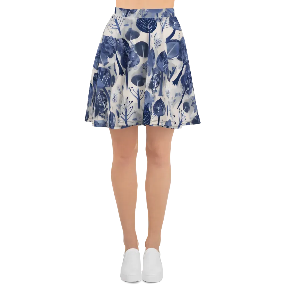Indigo Canopy on Skater Skirt — Front