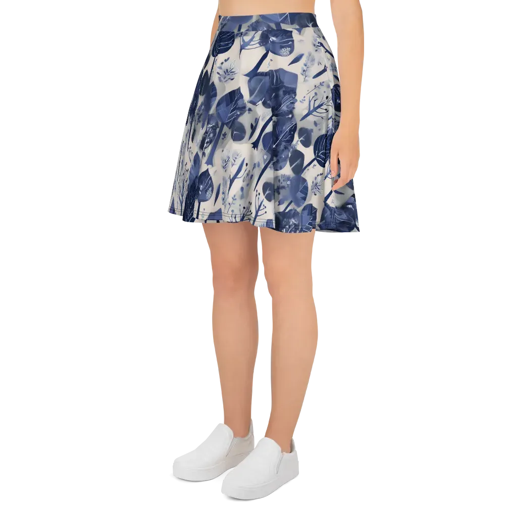 Indigo Canopy on Skater Skirt — Left