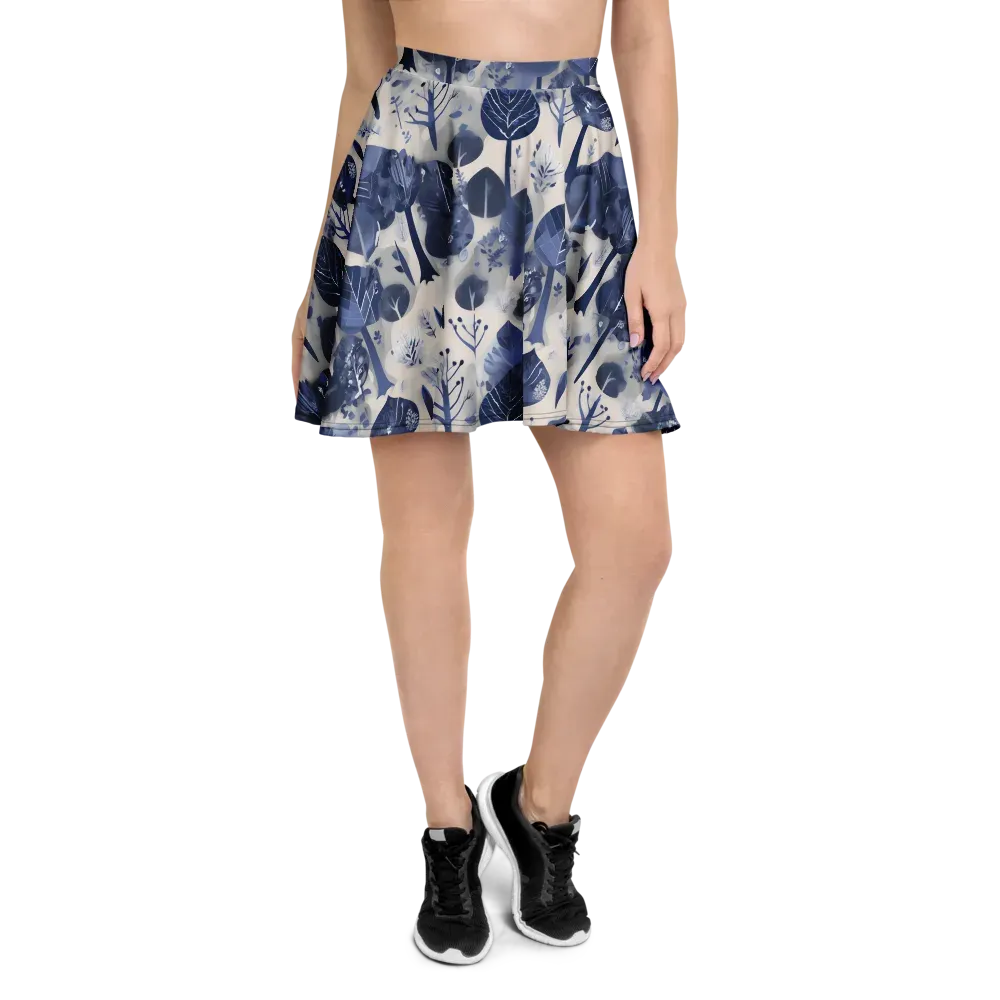Indigo Canopy on Skater Skirt — Front