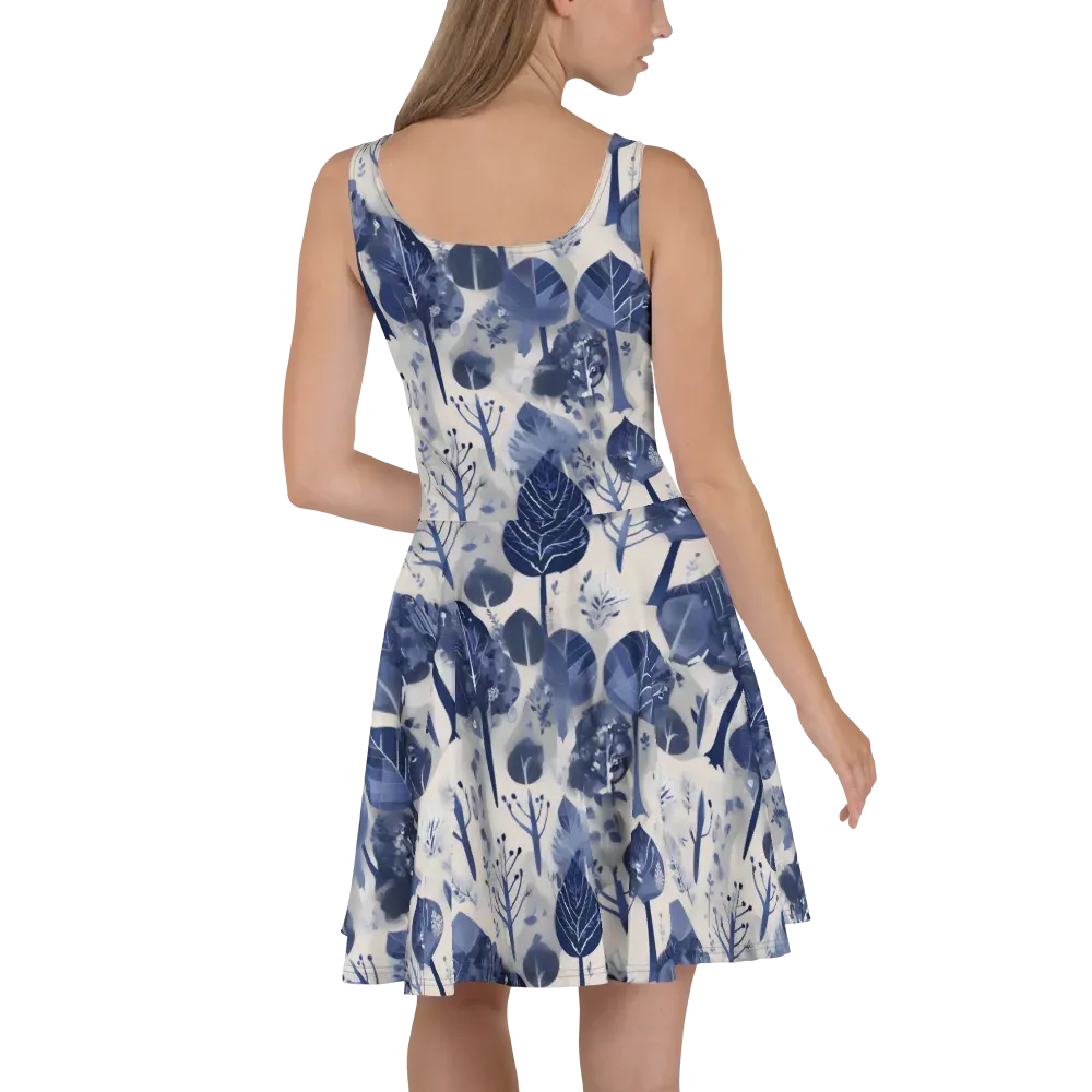 Indigo Canopy on Skater Dress — Back