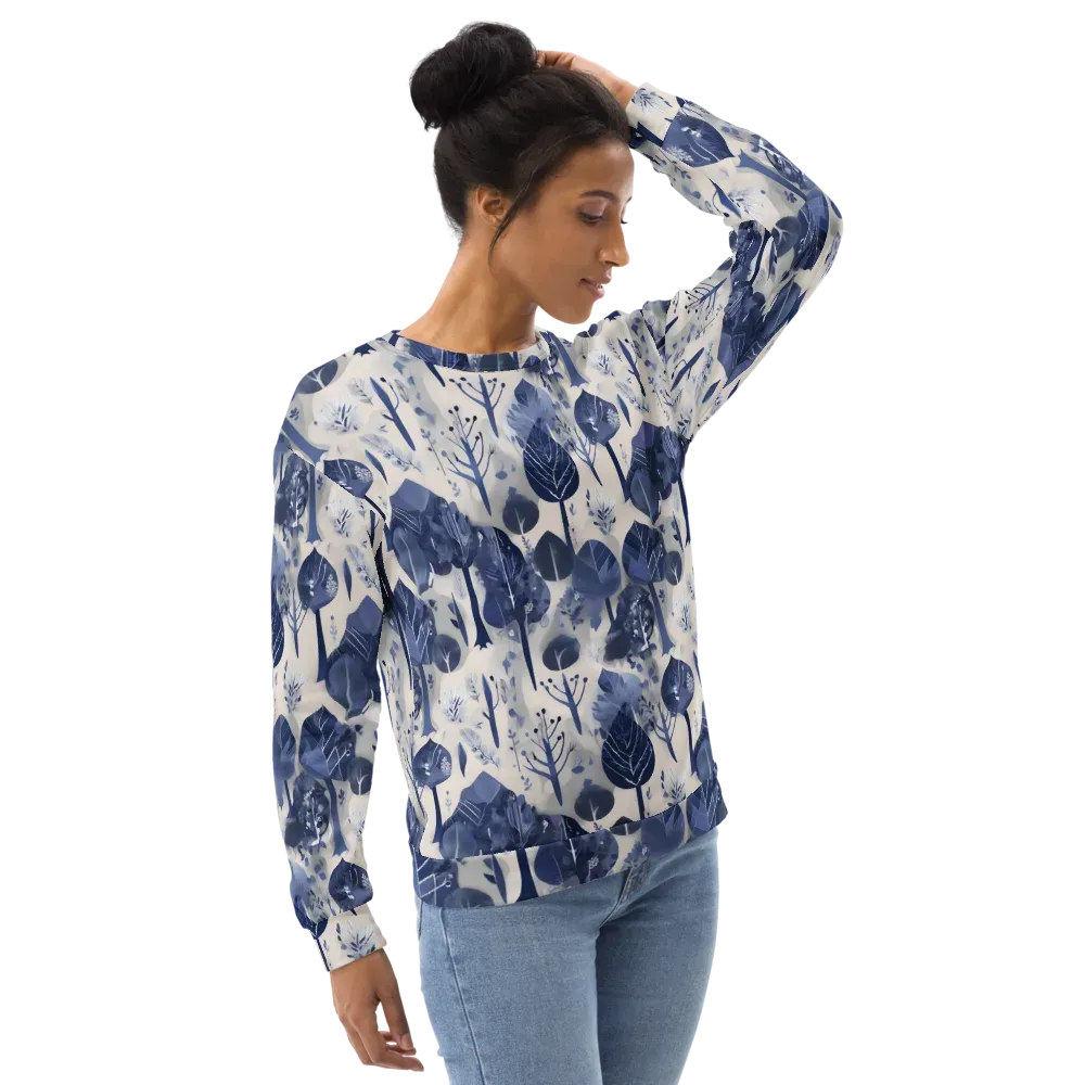 Indigo Canopy on Sweatshirt — Right Front