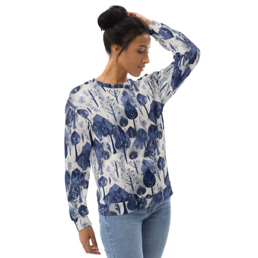 Indigo Canopy on a Sweatshirt