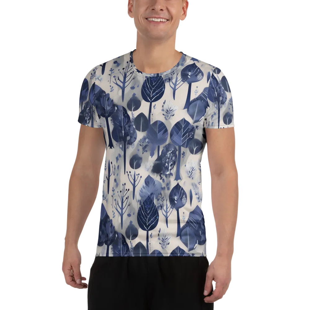 Indigo Canopy on Men's Athletic T-Shirt — Front