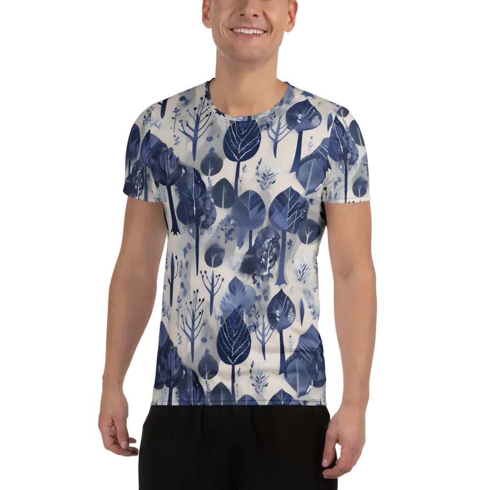 Indigo Canopy on Men's Athletic T-Shirt — Front
