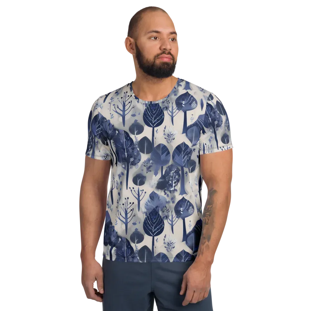 Indigo Canopy on Men's Athletic T-Shirt — Front