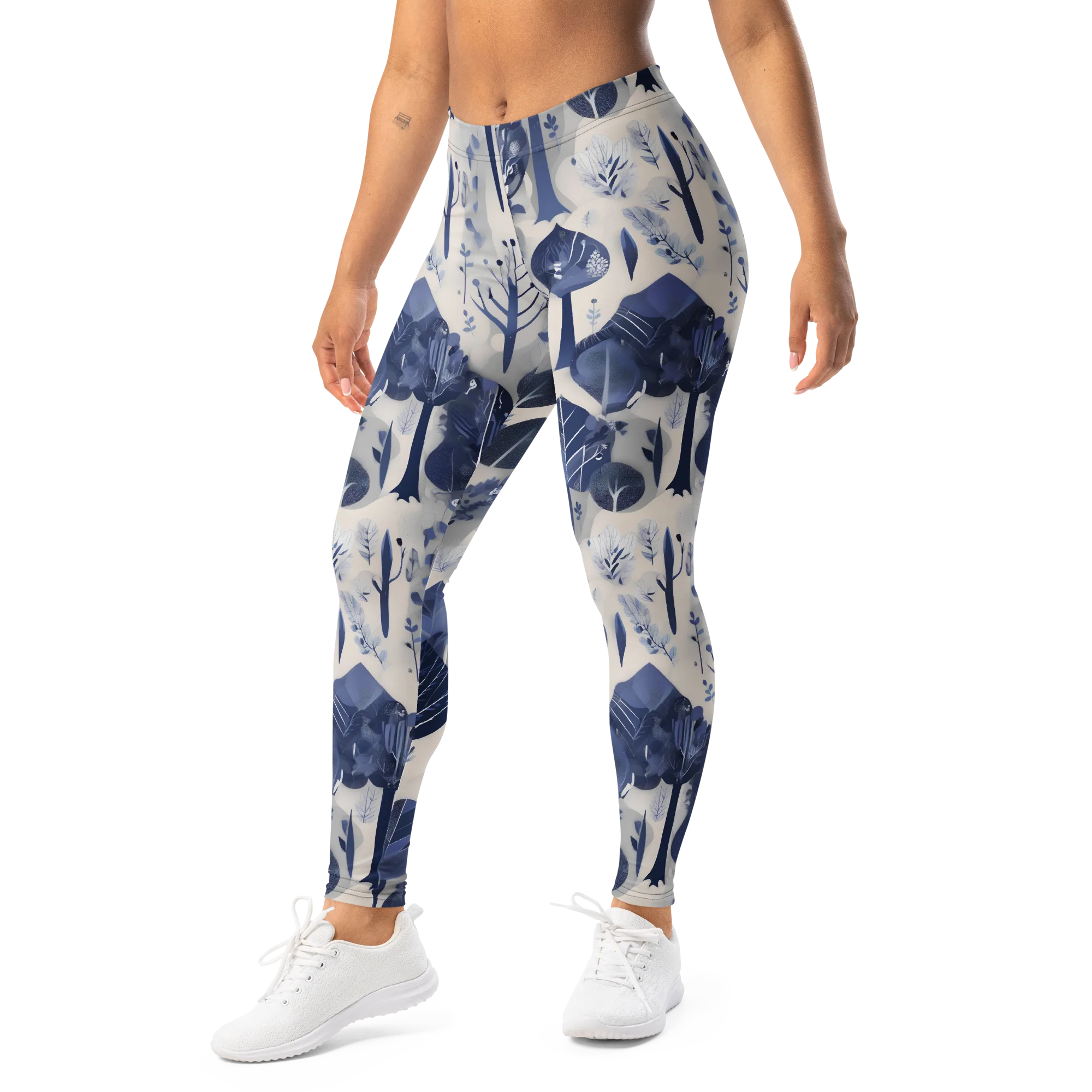 Indigo Canopy on Leggings — Left Front