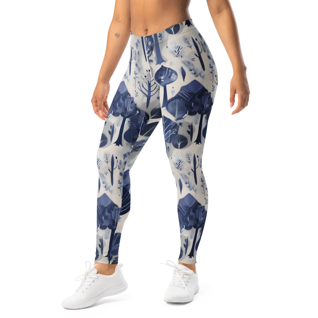 Indigo Canopy on Leggings — Left Front