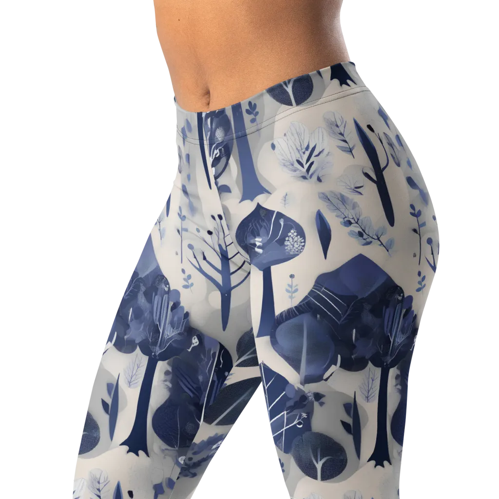 Indigo Canopy on Leggings — Left Front