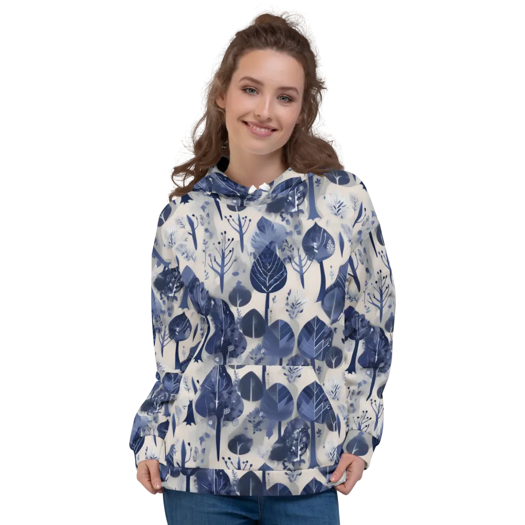 Indigo Canopy on Hoodie — Front
